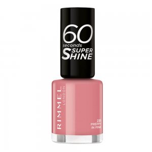 Lac de Unghii Rimmel London 60 Seconds 235 Preppy In Pink, 8 ml, Roz, Lac de Unghii Colorat, Lac de Unghii Roz, Oja de Unghii Manechiura, Produse Ingrijirea Unghiilor, Lacuri Rimmel London pentru Manechiura si Pedichiura