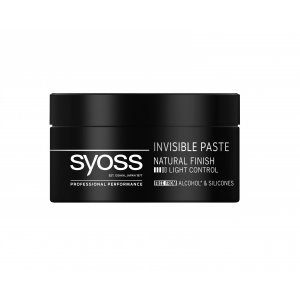 Pasta de Par Modelatoare SYOSS Invisible Paste, 100 ml, Soft Control, Pasta pentru Par, Ceara de Par, Pasta Modelatoare de Par, Ceara pentru Modelarea Parului, Pasta Fixatoare de Modelare a Parului, Pasta de Par Syoss