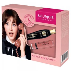 Set Bourjois Velvet Rendez-Vous, Mascara Twist Up Black 8 ml si Ruj de Buze Rouge Velvet 2.4 g, Seturi Cadou pentru Femei, Set Cadou Make-Up pentru Femei, Seturi Make-Up, Set pentru Retusuri Make-Up Set Bourjois Velvet Rendez-Vous, Mascara Twist Up Black 8 ml si Ruj de Buze Rouge Velvet 2.4 g, Seturi Cadou pentru Femei, Set Cadou Make-Up pentru Femei, Seturi Make-Up, Set pentru Retusuri Make-Up