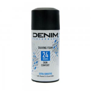 Spuma de Ras pentru Barbati DENIM Performance Extra Sensitive, Confort 24 Ore, Cu Vitamina E si Unt de Cacao, 300 ml, Spuma de Ras cu Vitamina E, Spuma pentru Barbierit, Spuma pentru Ras cu Unt de Cacao, Spuma de Ras Denim, Spuma de Ras Piele Sensibila Spuma de Ras pentru Barbati DENIM Performance Extra Sensitive, Confort 24 Ore, Cu Vitamina E si Unt de Cacao, 300 ml, Spuma de Ras cu Vitamina E, Spuma pentru Barbierit, Spuma pentru Ras cu Unt de Cacao, Spuma de Ras Denim, Spuma de Ras Piele Sensibila