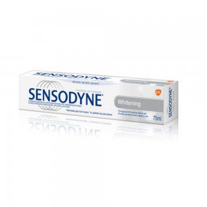 Pasta Dinti Sensodyne Whitening, 75 ml, Sensodyne Whitening Pasta de Albire a Dintilor Sensibili, Pasta de Dinti Sensibilitate Dentara, Sensodyne Whitening Pasta pentru Dinti Sensibili, Igiena Orala, Ingrijire si Igiena Orala