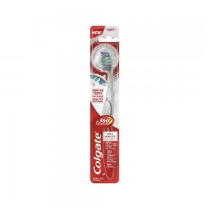 Periuta Dinti Colgate 360 Advanced White Soft, Periute Albire Dinti COLGATE, Periute de Dinti Albi Colgate pentru Adulti, Periute de Dinti Manuale, Perii de Dinti, Articole de Igiena Orala, Ingrijire Orala, Sanatate Orala, Ingrijire si Protectie Dentara