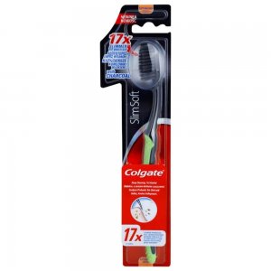 Periuta Dinti Colgate Slim Soft Black, Periute Dinti COLGATE,  Periute de Dinti Sensibili Colgate pentru Adulti, Periute de Dinti Manuale, Perii de Dinti, Articole de Igiena Orala, Ingrijire Orala, Sanatate Orala, Ingrijire si Protectie Dentara