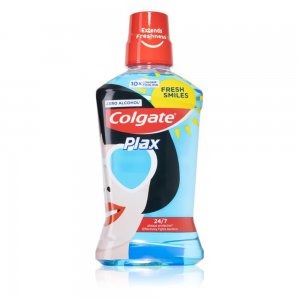 Apa de Gura COLGATE Plax Fresh Smiles, 500 ml, Zero Alcohol, Apa de Gura Colgate, Apa de Gura Mentolata, Apa de Gura Fresh, Ingrijire Personala, Apa de Gura 500 ml, Colgate Fresh