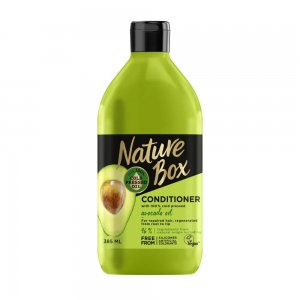 Balsam NATURE BOX Avocado Oil, 385 ml, Ulei Presat la Rece din Avocado, Balsam Vegan, Balsam NATURE BOX, Balsam cu Extracte Naturale, Balsam cu Ulei de Avocado, Balsamuri Fara Parabeni