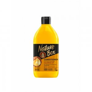 Balsam NATURE BOX Macadamia Oil, 385 ml, Ulei de Macadamia Presat la Rece, Balsam Vegan, Balsam NATURE BOX, Balsam cu Extracte Naturale, Balsam cu Ulei de Macadamia, Balsamuri Fara Parabeni