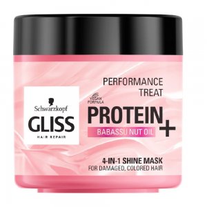 Masca Vegana de Par GLISS 4 in 1 Miracle Babasu, 400 ml, Par Vopsit si Deteriorat, Masca de Par pentru Femei, Masca Vegana Reparatoare pentru Par, Masca Vegana, Masca de Par Gliss, Masca Hidratanta Par