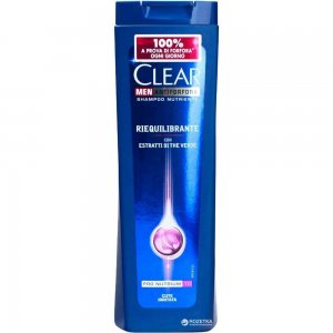 Sampon CLEAR Men Riequilibrante, 250 ml, pentru Scalp Iritat, Extract de Ceai Verde, Sampon cu Ceai Verde, Sampon pentru Barbati, Produse de Ingrijire a Parului, Produse Hairstyling, Sampon Antimatreata, Sampon Hidratare Scalp Iritat
