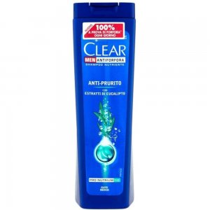 Sampon CLEAR Men Anti-Prurito, 250 ml, pentru Scalp Uscat, cu Extract de Eucalipt, Sampon cu Eucalipt, Sampoane cu Eucalipt, Sampon pentru Barbati, Produse de Ingrijire a Parului, Produse Hairstyling, Sampon Antimatreata, Sampon Hidratare Scalp Uscat