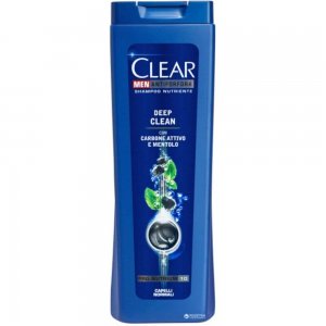 Sampon CLEAR Men Deep Clean, 400 ml, cu Menta, Sampon Extract de Menta, Sampoane cu Menta, Sampon pentru Barbati, Produse de Ingrijire a Parului, Produse Hairstyling, Sampon Antimatreata, Sampon Fortifiere