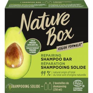 Sampon Solid NATURE BOX Avocado Oil, 85 g, Ulei Presat la Rece din Avocado, Sampon Solid, Sampoane NATURE BOX, Sampoane Solide cu Extracte Naturale, Sampoane cu Ulei de Avocado, Sampoane Fara Parabeni, Sampon Regenerator Par Deteriorat