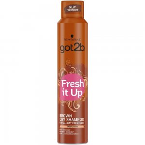 Sampon Uscat Go2B Fresh it Up Brown, 200 ml, Pentru Par Saten, Sampon pentru Spalare fara Apa, Sampon Uscat pentru Volum, Sampon Uscat pentru Coafura, Sampon Uscat Aranjare Par, Sampoane Uscate, Sampoane Uscate Profesionale, Sampon Ingijire Par