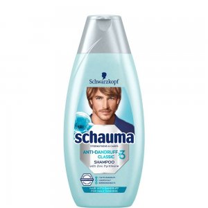 Sampon SCHAUMA Men Anti-Dandruff Classic, 400 ml, Fara Silicon, Sampon Antimatreata de Barbati, Sampon Spalare Par, Sampon Barbatesc pentru Fortifiere, Sampoane pentru Par Degradat, Sampon Ingrijire Par, Sampon Curatare Par, Sampon pentru Parul Moale