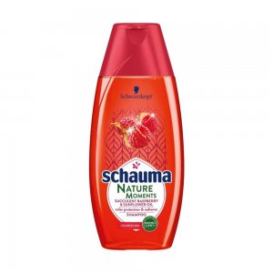 Sampon SCHAUMA Nature Moments, 400 ml, cu Extract de Zmeura si Ulei de Floarea Soarelui, pentru Par Vopsit,  Sampon Spalare Par Vopsit, Sampon Fortifiere, Sampoane pentru Par Degradat, Sampon Ingrijire Par, Sampon Curatare Par, Sampon pentru Parul Moale