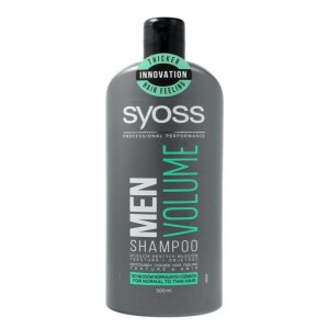 Sampon SYOSS Men Volume, 500 ml, Par Subtire si Normal, Sampon Par Fragil, Sampoane Antimatreata, Sampon pentru Barbati, Produse de Ingrijire a Parului, Produse Hairstyling, Sampon Par Subtire