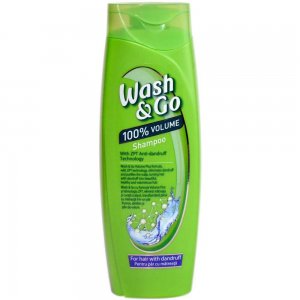 Sampon WASH&GO Volume, 400 ml, Pentru Par cu Matreata, Cu Tehnologia ZPT Anti Matreata, Sampon Ingrijire Par, Sampon Spalare Par, Sampon Fortifiere, Sampoane pentru Par, Sampon Par Slab