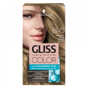 Vopsea Par Permanenta GLISS Color, 8-0, Blond Natural, 143 ml, Vopsea de Par Permanenta cu Acid Hyaluronic, Vopsea de Par Blonda Natural, Vopsea de Par Gliss Schwarzkopf, Vopsea de Par 8.0, Vopsele de Par Gliss, Vopsele Permanente de Par