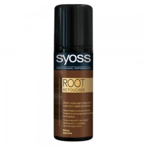 Spray SYOSS Vopsirea Temporara a Radacinilor, Saten, 120 ml, Syoss Root Retoucher Brown, Spray Colorant pentru Radacinile Parului, Vopsire Radacini Par, Spray pentru Radacina Parului Syoss Schwarzkopf