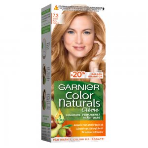 Vopsea de Par Permanenta Garnier Color Naturals 7.3, Blond Auriu, 110 ml, Fara Amoniac, Vopsea de Par, Vopsea de Par Permanenta, Vopsea de Par Garnier, Vopsea de Par Naturals, Vopsea Permanenta Garnier, Vopsea pentru Par