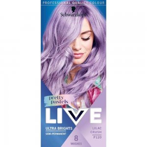 Vopsea de Par Semipermanenta LIVE Pretty Pastels L120, 65 ml, Nuanta Liliac Blush, Vopsea Semi-Permanenta, Vopsea de Par Mov, Vopsele de Par Semipermanente, Produse Ingrijire Par, LIVE Vopsea de Par