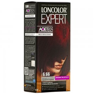 Vopsea de Par Permanenta LONCOLOR Expert AOE TECH 6.66, 130 ml, Rosu Mediu, Vopsea Permanenta de Par LONCOLOR AOE TECH, Vopsea Rosie de Par, Vopsea Loncolor Rosie pentru Par, Produse de Ingrijire a Parului, Vopsea Nuanta Rosie cu Amoniac