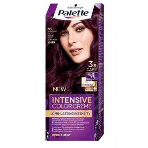 Vopsea de Par Permanenta PALETTE Intensive Color Cream V5, 110 ml, Violet Intens, Vopsea de Par PALETTE, Vopsea de Par Violet, Vopsea Nuanta Violet Intens, Produse de Ingrijire a Parului, Vopsea Violet Colorare Par
