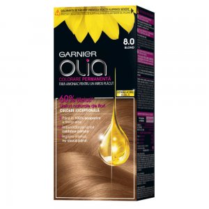 Vopsea de Par Permanenta Garnier Olia 8.0, Blond, 110 ml, Fara Amoniac, Vopsea de Par, Vopsea de Par Permanenta, Vopsea de Par Garnier, Vopsea de Par Naturals, Vopsea Permanenta Garnier, Vopsea pentru Par, Vopsea de Par Fara Amoniac
