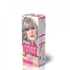 Vopsea de Par Permanenta LONCOLOR Ultra 10.19, 100 ml, Blond Argintiu Intens, Vopsea de Par LONCOLOR, Vopsea de Par Blond Argintiu Intens, Vopsea Nuanta Blond Argintiu, Produse de Ingrijire a Parului, Vopsea Blond Argintiu Colorare Par