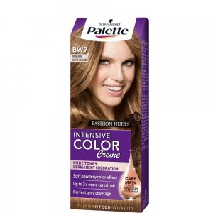 Vopsea de Par Permanenta PALETTE Intensive Color Cream BW7, 110 ml, Blond Mineral Inchis, Vopsea de Par PALETTE, Vopsea de Par Blond Inchis, Vopsea Nuanta Blond Mineral Inchis, Produse de Ingrijire a Parului, Vopsea Blond Inchis Colorare Par