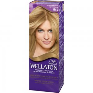 Vopsea Permanenta Par Wellaton 8/1, Blond Cenusiu Deschis, 110 ml, Vopsea Permanenta de Par Wellaton, Vopsea de Par Permanenta, Vopsea de Par Blond Cenusiu Deschis, Vopsea de Par Cenusie, Vopsea de Par 8.1, Vopsea Cenusie de Par