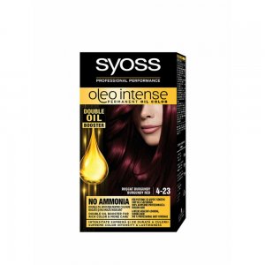 Vopsea de Par Permanenta, Fara Amoniac, SYOSS Oleo Intense, 4-23 Nuanta Roscat Burgundy, 115 ml, Vopsea Permanenta, Vopsea Fara Amoniac, Vopsea SYOSS, Vopsea de Par Profesionala