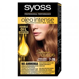 Vopsea de Par Permanenta, Fara Amoniac, SYOSS Oleo Intense, 7-70 Nuanta Mango Auriu, 115 ml, Vopsea Permanenta, Vopsea Fara Amoniac, Vopsea SYOSS, Vopsea de Par Profesionala Vopsea de Par Permanenta, Fara Amoniac, SYOSS Oleo Intense, 7-70 Nuanta Mango Auriu, 115 ml, Vopsea Permanenta, Vopsea Fara Amoniac, Vopsea SYOSS, Vopsea de Par Profesionala