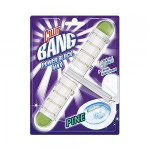 Odorizant Dezinfectant pentru Toaleta Cillit Bang Power Block Max, 43 g, Parfum Pine, Odorizant Toaleta, Odorizant Solid Toaleta, Odorizant Dezinfectant Toaleta, Odorizant Solid Dezinfectant pentru Toaleta, Odorizante Toaleta, Odorizante Solid Toaleta
