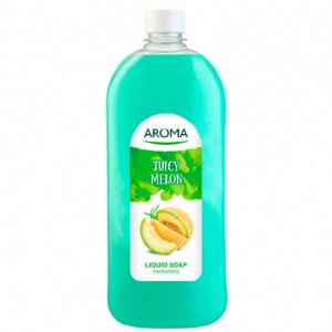 Rezerva Sapun Lichid AROMA Juicy Melon, 900 ml, Rezerva Sapun, Rezerva Sapun Lichid, Rezerva Sapun AROMA, Rezerve de Sapunuri Lichide, Rezerve Sapun pentru Recipiente cu Pompita, Rezerva Sapun pentru Maini