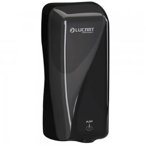 Dozator Sapun Lichid Lucart, 26.2x11.8x13.2 cm, Culoare Neagra, Dozatoare pentru Sapun Lichid, Dispenser pentru Sapun, Dispensere pentru Sapun Lichid, Dozator pentru Rezerve de Sapun Lichid, Dozator Sapun Lichid, Articole Profesionale de Igiena