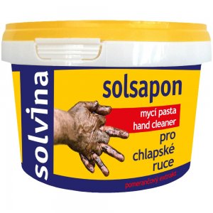 Pasta Abraziva de Curatat Mainile Solvina Solsapon, 500 ml, Crema Abraziva pentru Maini, Pasta pentru Curatarea Mainilor, Crema Maini Indepartat Murdaria, Crema de Curatat Murdaria pentru Maini, Crema Pasta pentru Curatarea Mainilor