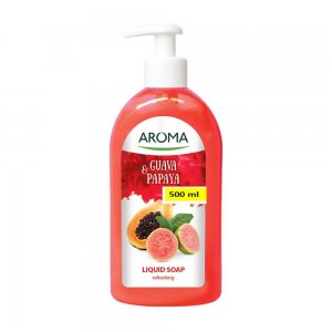Sapun Lichid AROMA Guava & Papaya, 500 ml, Sapun Lichid, Sapun Lichid cu Pompita, Sapun Lichid AROMA, Sapunuri Lichide, Sapun Lichid Maini, Sapun Lichid de Calitate, Sapun Lichid Parfumat, Sapun Lichid pentru Maini