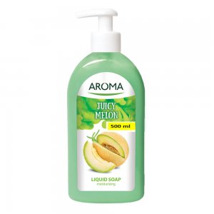 Sapun Lichid AROMA Juicy Melon, 500 ml, Sapun Lichid, Sapun Lichid cu Pompita, Sapun Lichid AROMA, Sapunuri Lichide, Sapun Lichid Maini, Sapun Lichid de Calitate, Sapun Lichid Parfumat, Sapun Lichid pentru Maini