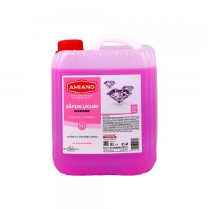 Sapun Lichid cu Parfum  Delicat si Pretios  Amiano Diamond, 5L, Sapun Lichid pentru Maini, Sapun Lichid Maini Hidratant, Sapun Lichid 5L, Sapun Lichid pentru Baie, Sapun Lichid Delicat