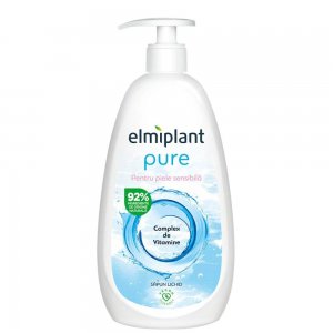 Sapun Lichid Elmiplant Pure, 500 ml, pentru Piele Sensibila, Sapunuri Lichide, Sapun Maini, Sapun de Maini, Sapun Elmiplant, Sapunuri Elmiplant, Sapun Piele Sensibila, Sapunuri Piele Sensibila, Sapun Crema, Sapun Pompita