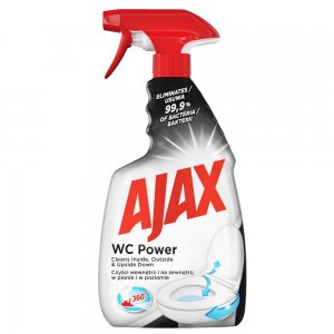 Solutie Dezinfectanta Ajax WC Power, 500 ml, Spray Dezinfectant Ajax, Solutie Dezinfectanta pentru Toaleta, Solutie Dezinfectanta Ajax cu Pulverizator, Spray Dezinfectant Toaleta, Dezinfectare Vas Toaleta, Detergent Vas Toaleta