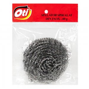 Burete Spiralat Inox OTI pentru Uz Profesional, 40 g, Culoare Argintie, Spalatoare Metalica pentru Vase, Burete din Inox Spiralat, Bureti Metalici, Burete pentru Curatare Vase, Bureti pentru Vase, Spalator din Inox, Spalator Metalic Burete Spiralat Inox OTI pentru Uz Profesional, 40 g, Culoare Argintie, Spalatoare Metalica pentru Vase, Burete din Inox Spiralat, Bureti Metalici, Burete pentru Curatare Vase, Bureti pentru Vase, Spalator din Inox, Spalator Metalic