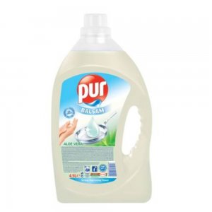 Detergent pentru Vase Lichid PUR Professional Aloe Vera, 4.5 L, Extract de Aloe Vera, Pur Detergent de Vase, Detergent de Vase Manual, Detergent Lichid pentru Vase, Degresant pentru Vase, Detergent Impotriva Grasimilor