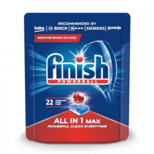 Detergent pentru Masina de Vase FINISH, All in One, 22 Tablete, Detergenti pentru Masinile de Vase, Detergent Capsule pentru Masina de Vase, Detergent pentru Masina de Curatat Vasele, Detergent Vase Finish
