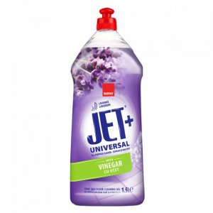 Detergent Gel Universal SANO Jet+, Detergent cu Otet si Parfum de Lavanda, 1.5 L, Pentru Orice Tip de Suprafata, Detergent Gel Universal, Detergent Universal, Solutie Curatare Universala, Detergent Multi Suprafete, Detergent Gel Universal