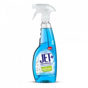 Detergent Universal Lichid SANO Jet+, 750 ml, Parfum Floral, Detergent cu Bicarbonat de Sodiu, Recipient cu Pulverizator, Pentru Orice Tip de Suprafata, Solutie Curatare Universala, Detergent Multi Suprafete, Detergent Crema Universal