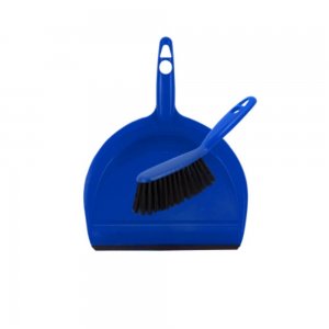 Set Faras cu Lamela si Perie, 30x20.5x5.5 cm, Polipropilena, Culoare Albastra, Set Faras si Perie Zorex Clasic, Set pentru Menaj, Seturi cu Faras si Perie din Plastic, Set Perie si Faras din Plastic, Articole Curatenie