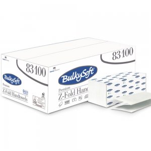 Prosoape de Hartie Pliate in Z BulkySoft Premium, 150 Foi, 2 Straturi, Albe, 24x21.5 cm, Prosoape Pliate de Hartie, Prosoape Hartie, Pachet Prosoape de Hartie, Servetele de Hartie, Servetele Hartie, Servetele Pliate, Servetele Impaturite