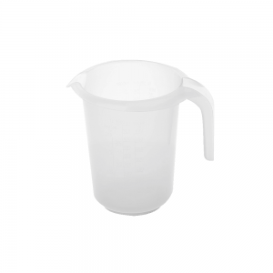 Cana Gradata, 1 L, 14x14x15.5 cm, Maner Plastic, Recipiente Gradate 1 L , Recipiente Plastic Gradate pentru Faina, Recipiente Gradate pentru Masurare, Cana Plastic Gradata pentru Masurare, Pahar Gradat, Cani Plastic Gradate pentru Masurare