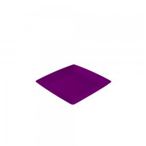 Farfurie Patrata Medie Sterk, 19x19x1.5 cm, Mov, Farfurie, Farfurie Plastic, Farfurie din Plastic, Farfurie Medie, Farfurie Medie Plastic, Farfurie Sterk, Farfurie Medie Sterk, Farfuruie Plastic Sterk